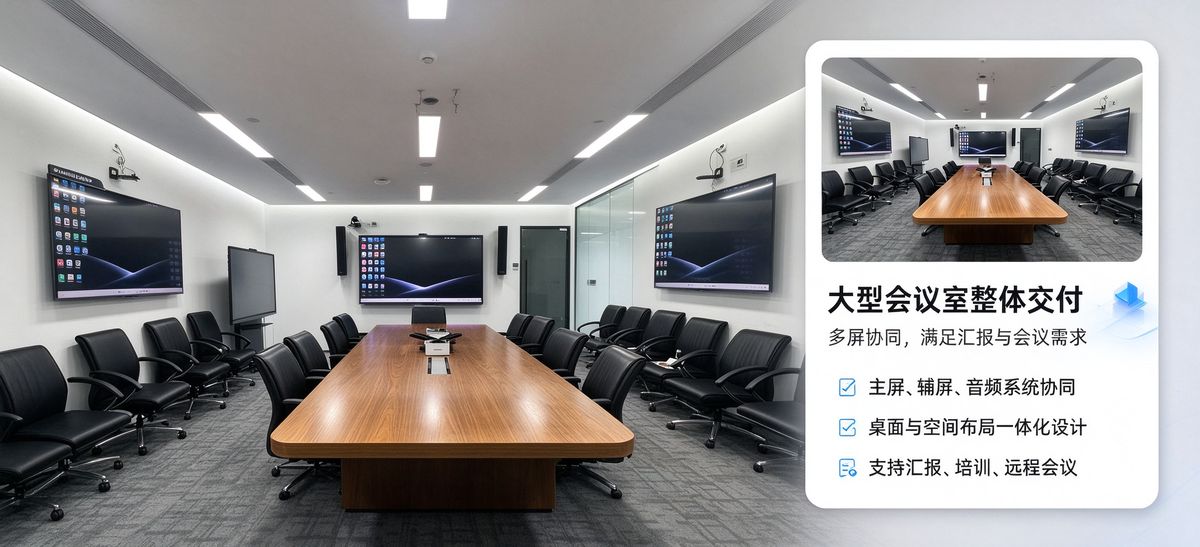 智慧教室实景 5 — 高教与职教实训:板书数字化 + 双师课堂远程互动