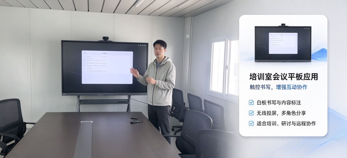 智慧教室实景 6 — 高教与职教实训:板书数字化 + 双师课堂远程互动